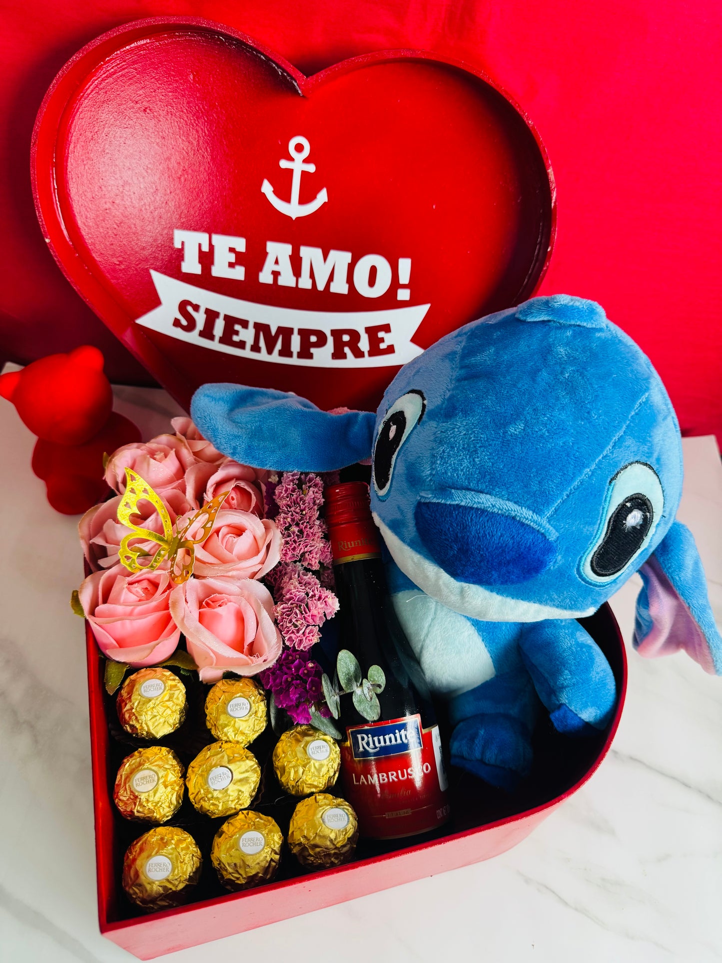 Caja Corazón Stitch