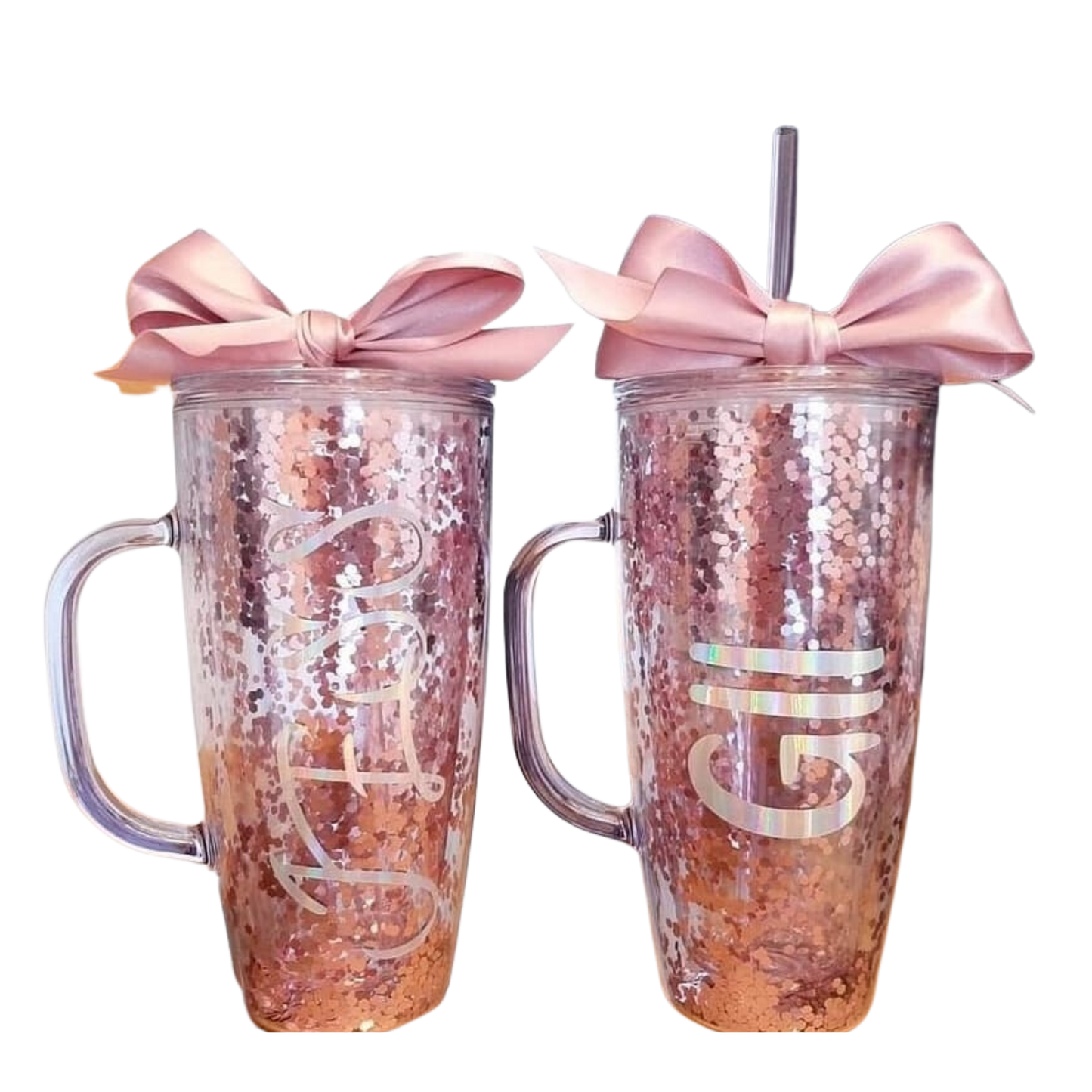 Vaso Glitter  con Asa